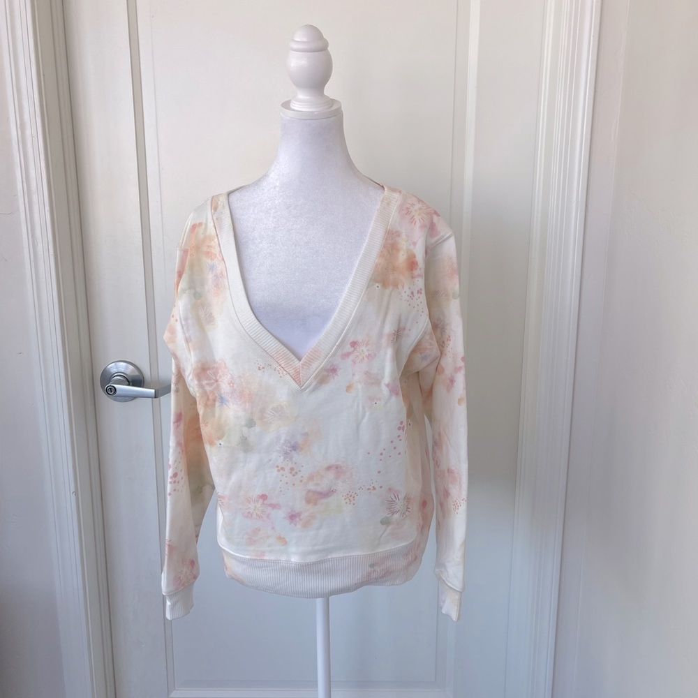 Splendid Cream and Pink Women's Sweater